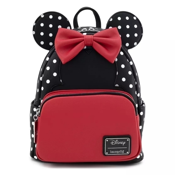 MINNIE Mouse Polka Dot Mini Backpack by Loungefly - Picture 1 of 5